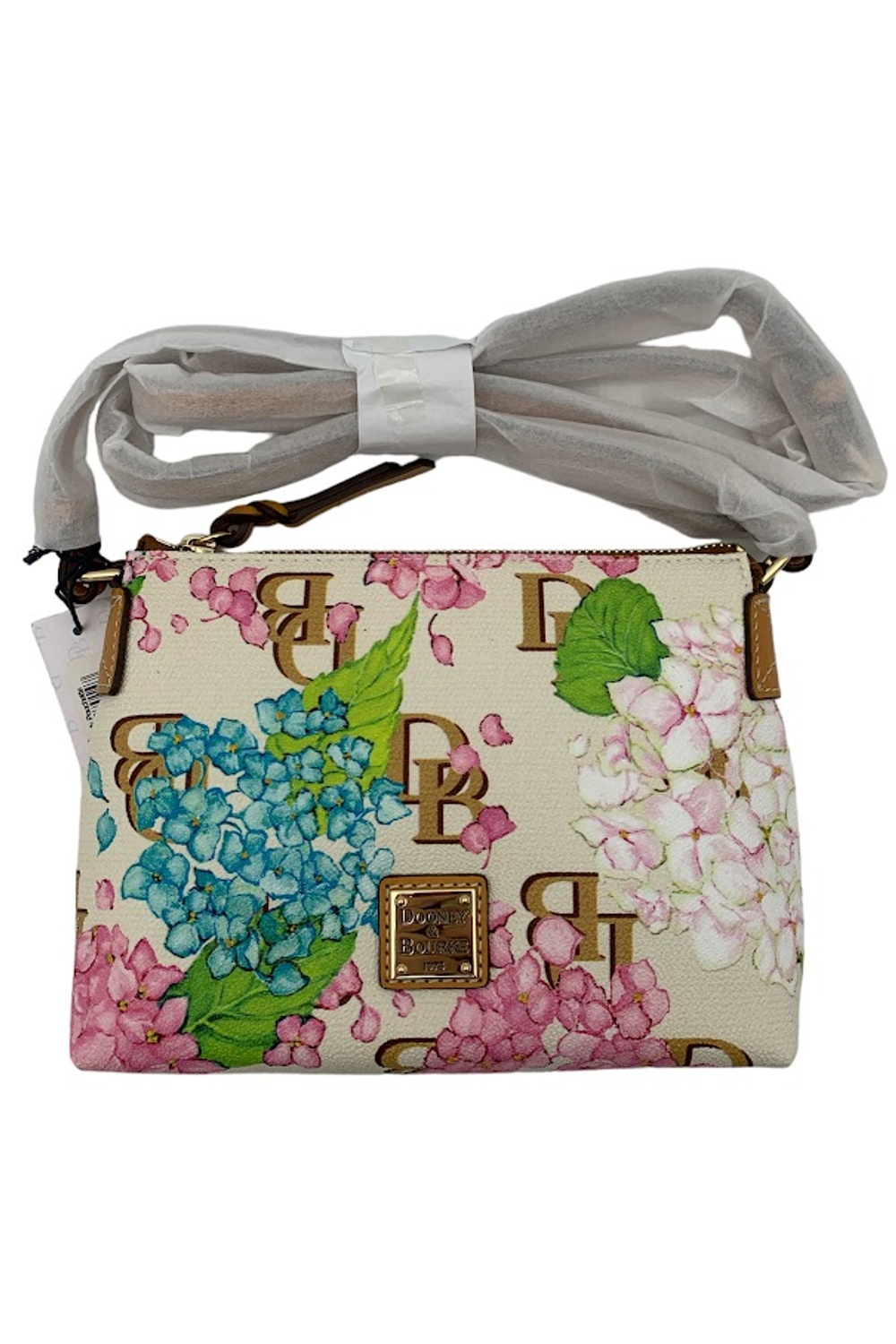 Dooney & Bourke Hydrangea Crossbody Pouchette Cream