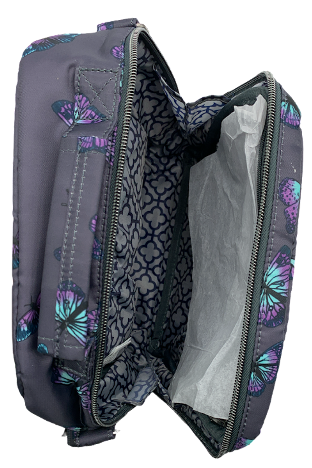 Lug RFID Medium Crossbody with Top Handle Ranger 2 Butterfly Gray Jender