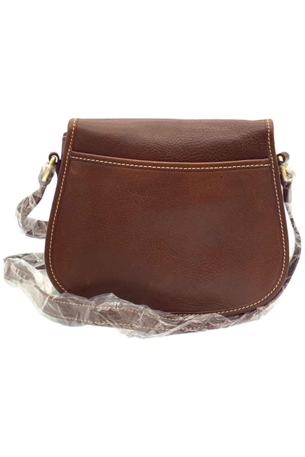 Leather & Nylon Saddle Bag Dooney Bourke