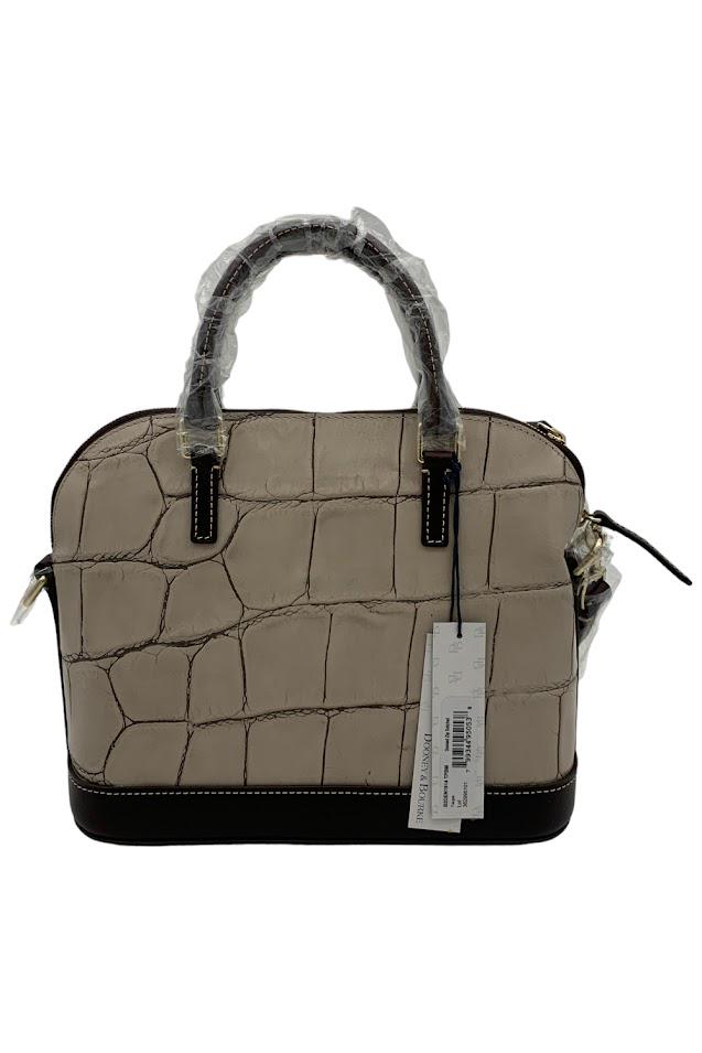 Dooney and Bourke Croco Embossed Leather Satchel