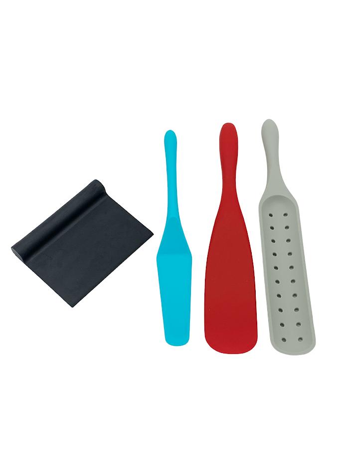 MAD HUNGRY 2 Piece Silicone SPURTLE Set Maroon