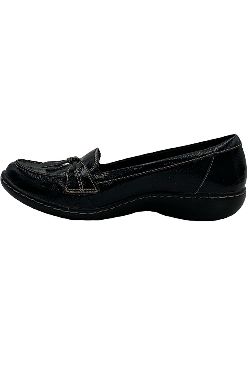 Clarks Collection Slip On Loafers Ashland Bubble Black Patent | Jender