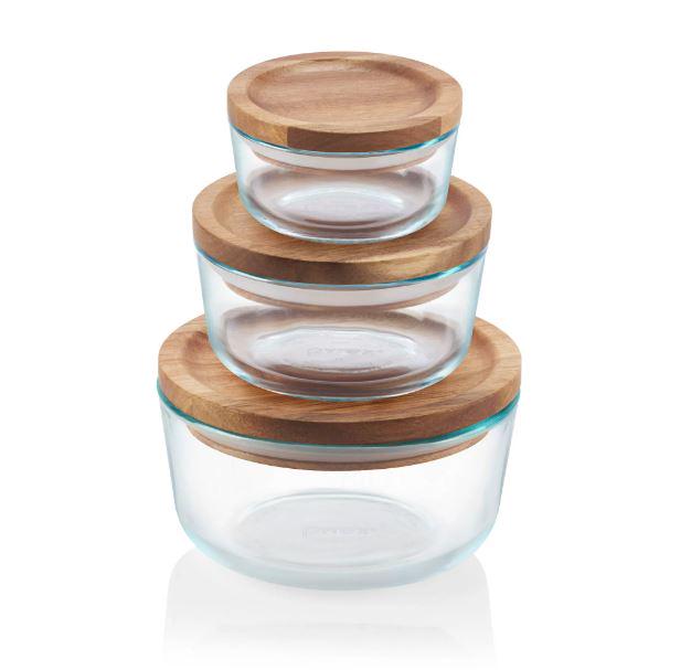 Pyrex Simply Store Glass Food Storage Containers, 30-Piece Set