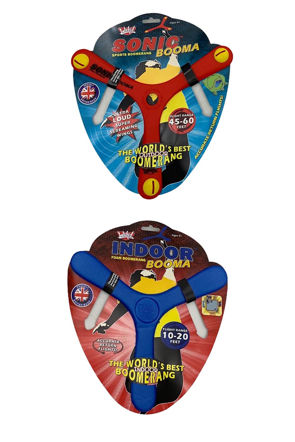 Wicked Booma Indoor & Sonic Boomerangs - Set of 2 | eBay