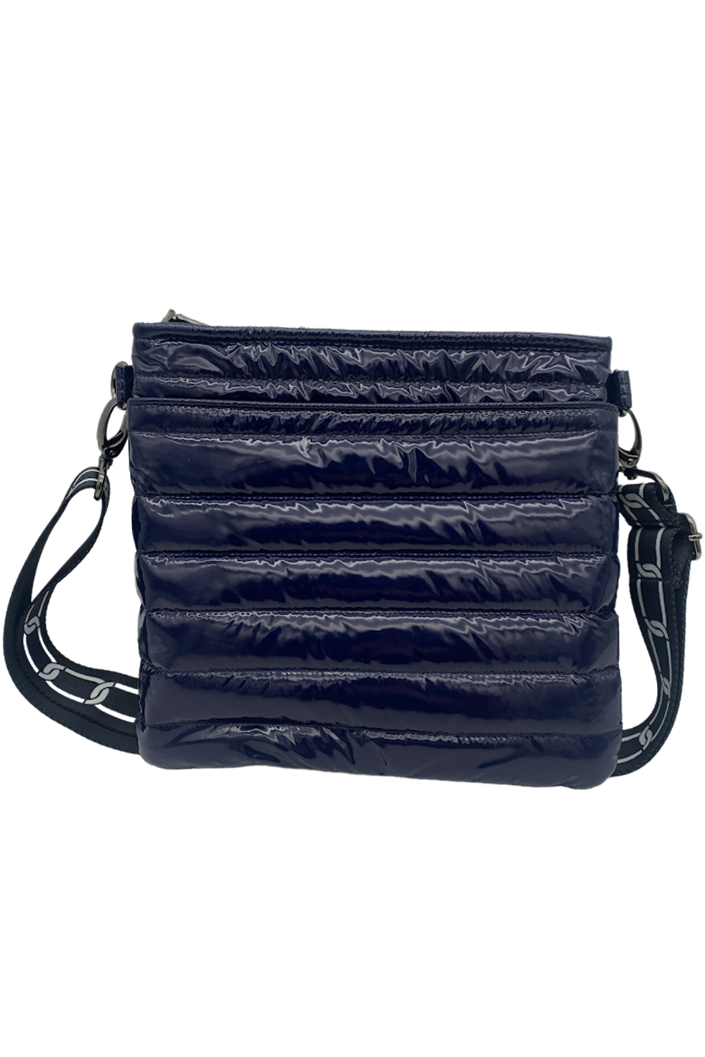 Think Royln Venus Crossbody with Cargo Pockets ,DarkNude Patent