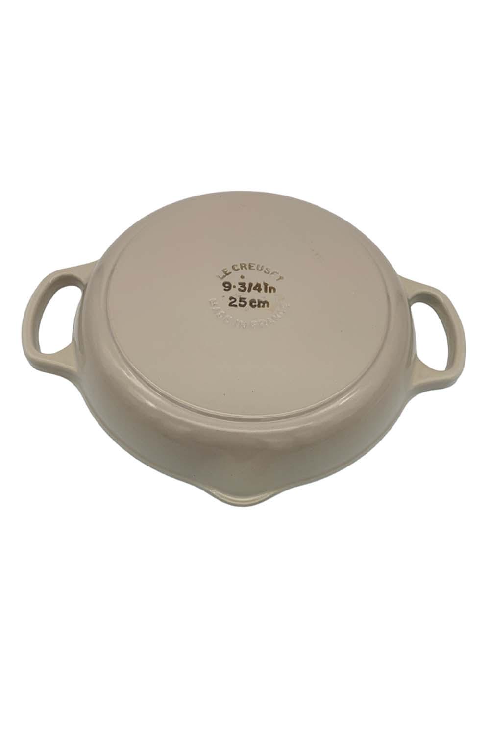 Le Creuset 9.75 Signature Deep Round Grill Pan - Meringue