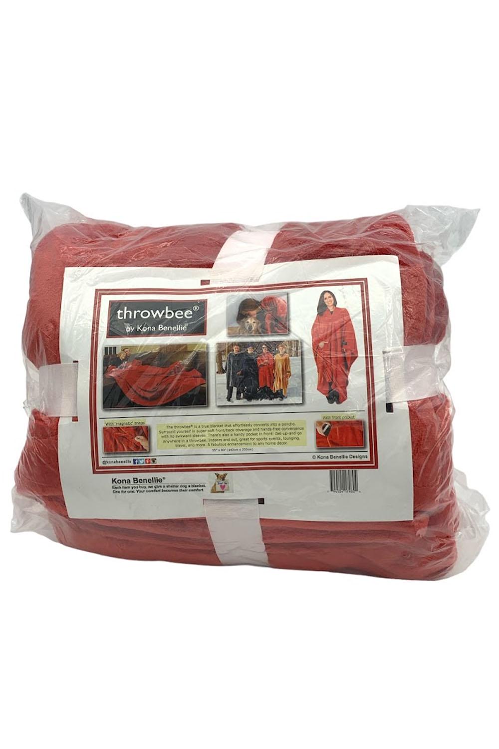 THROWBEE Blanket Poncho Wearable Blanket Throw