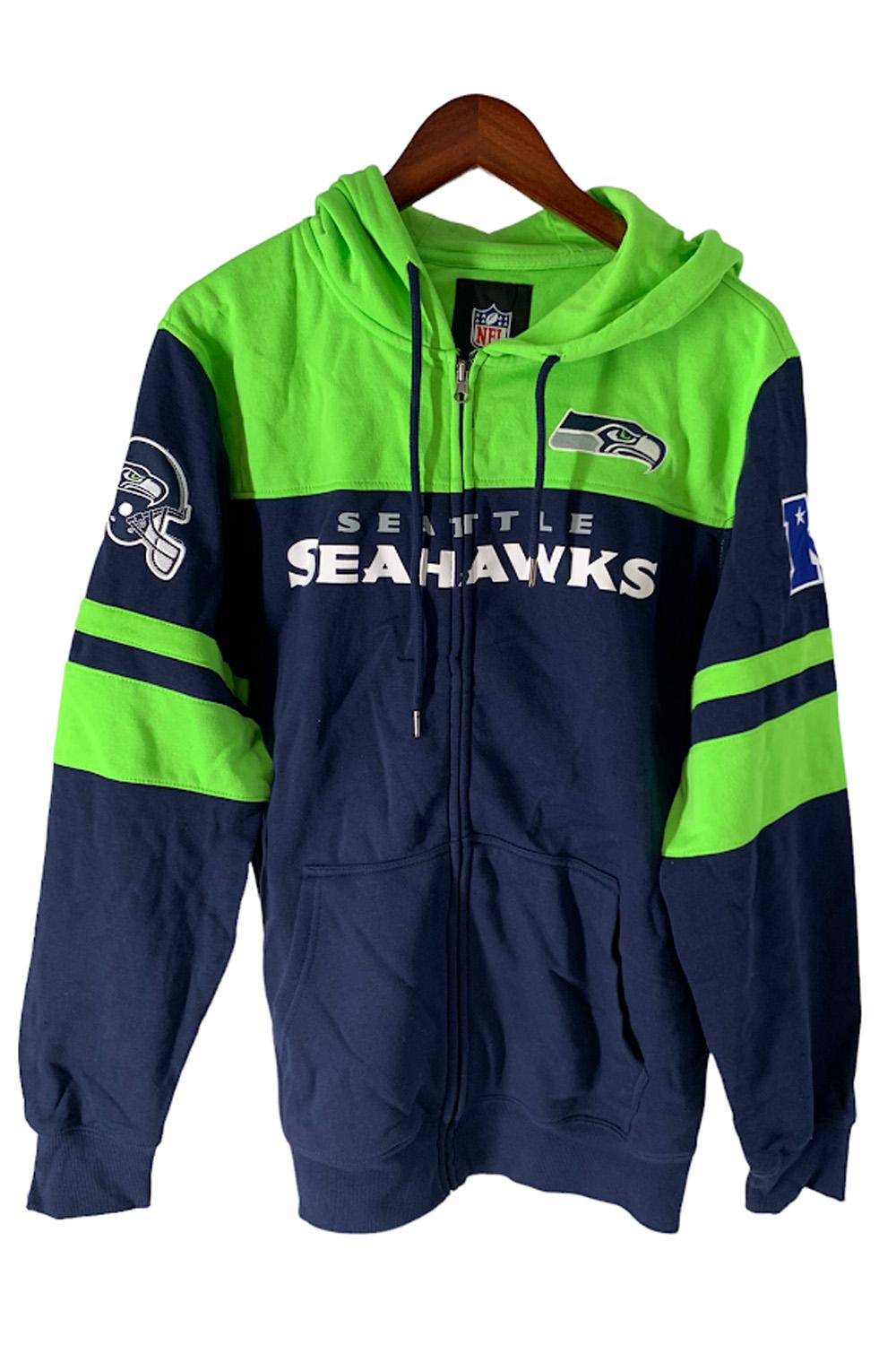 Seattle Seahawks Men's Full Zip Fleece Hooded Jacket