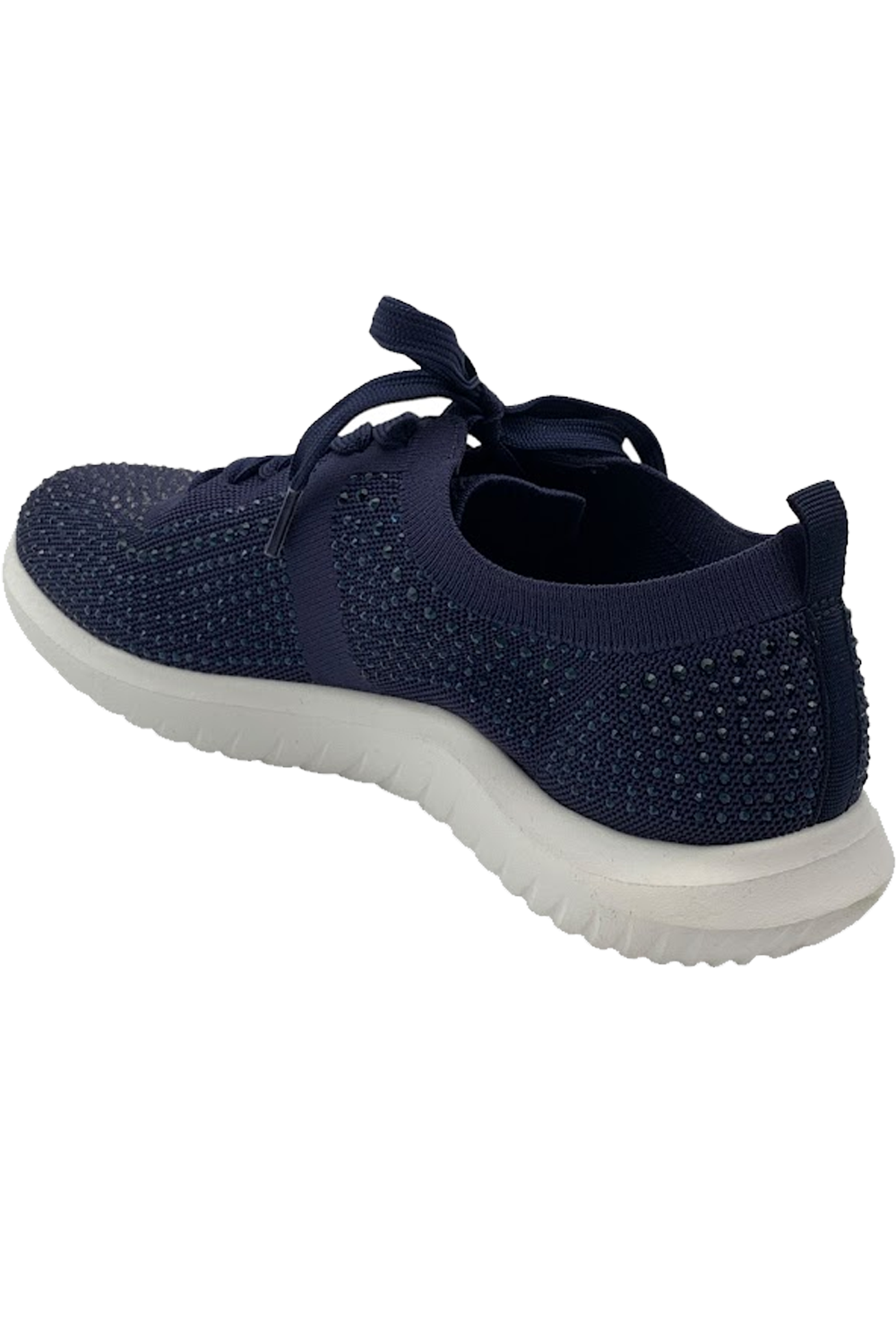 CLOUDSTEPPERS by Clarks Embellished Knit Sneakers Nova Spark Navy | Jender