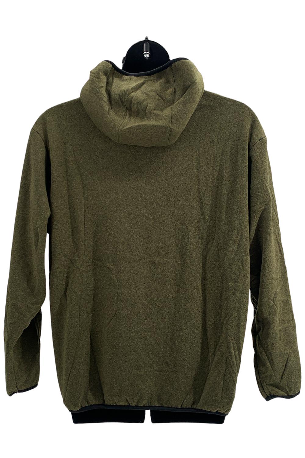 Blu Rock New York Men's Sherpa Heavyweight Fleece Hoodie Heather Gray