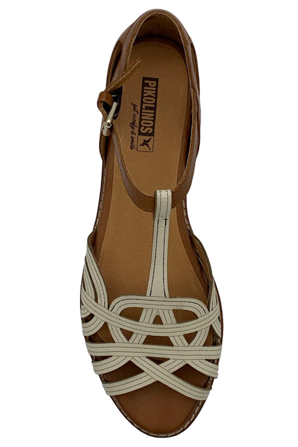 Pikolinos Leather Ankle Strap Sandals Talavera Nata | Jender