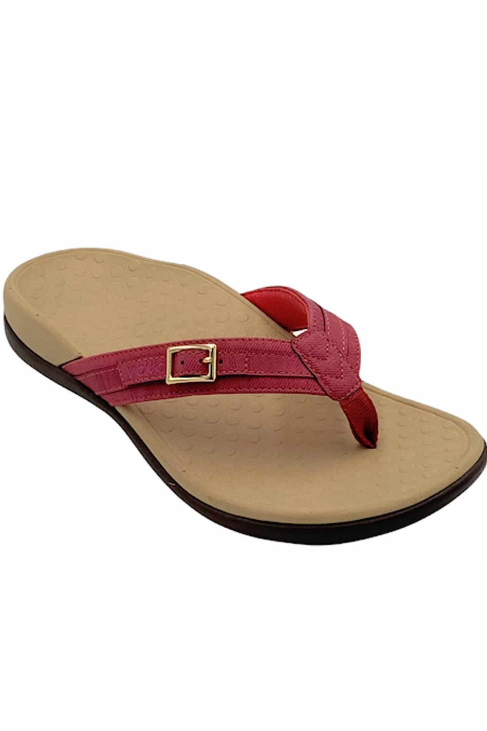 Vionic Thong Sandals with Buckle Detail Tide Patty Pink | Jender