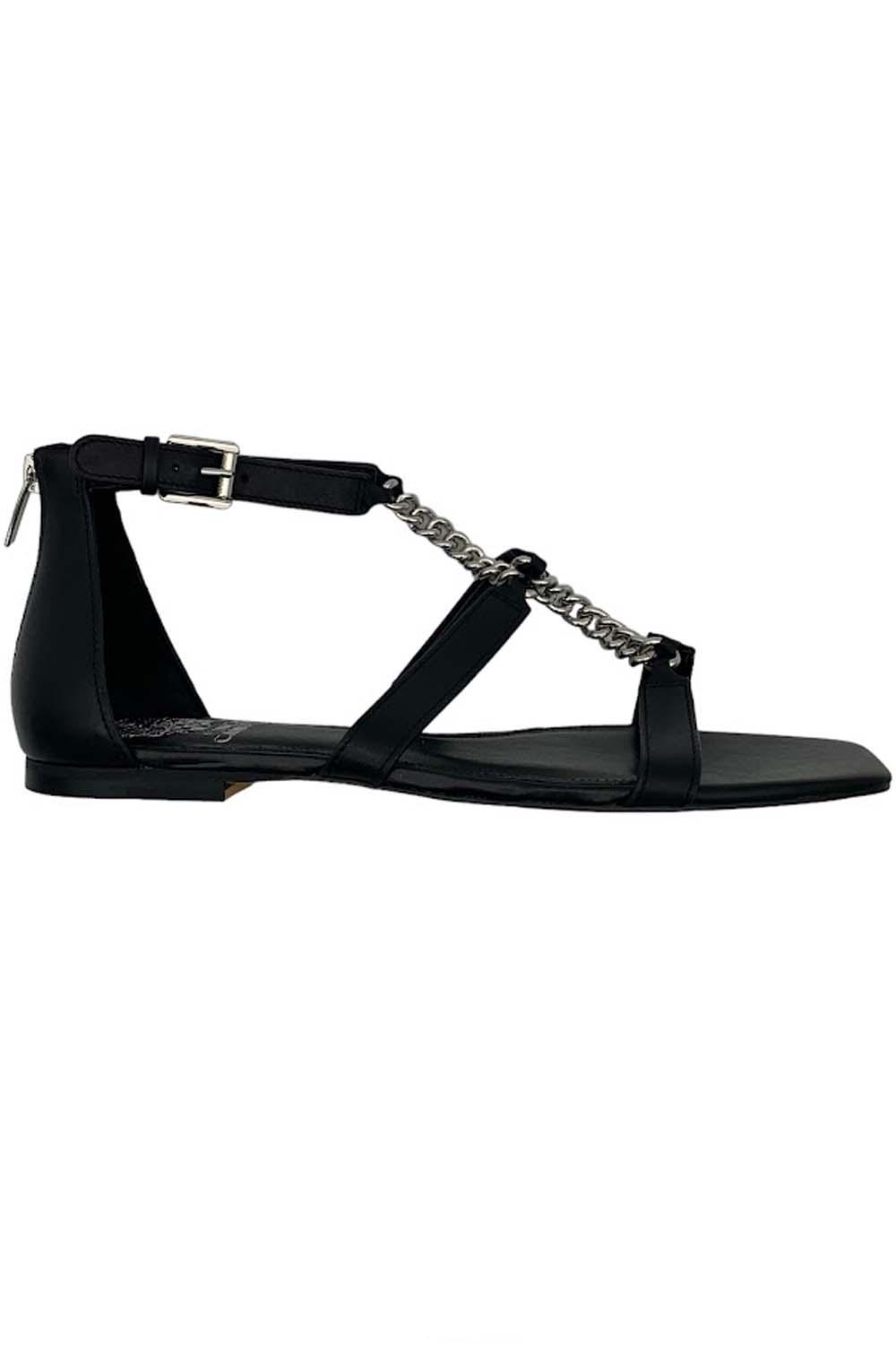 Vince Camuto Gladiator Sandals with Hardware Sereny Black | Jender