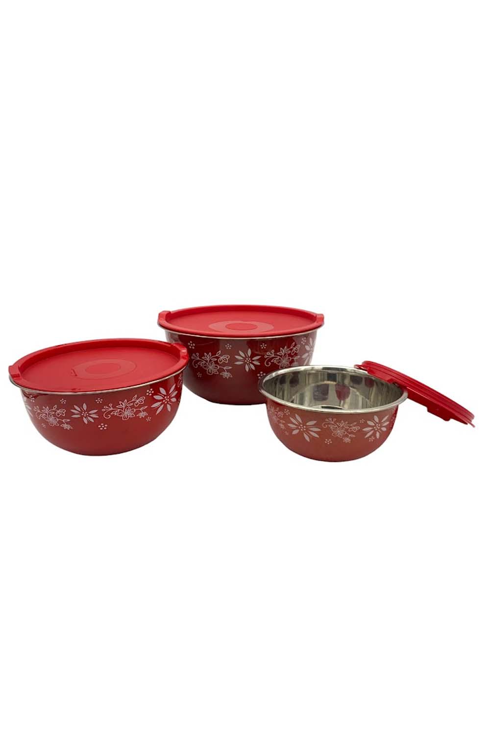 Temp-tations 3-Piece Glass Mixing Bowls with Bamboo Lids 