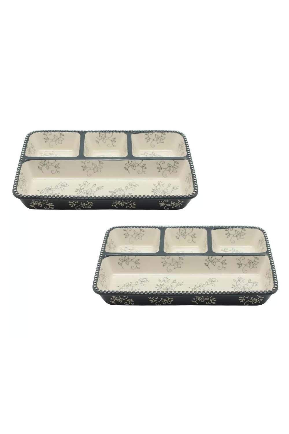 Stoneware TV Dinner Trays