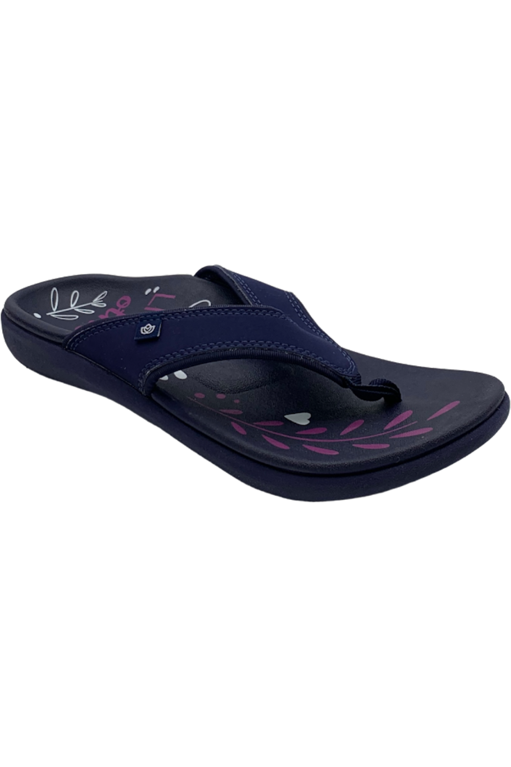 Spenco Orthotic Thong Sandals Yumi Rise Peacoat Jender