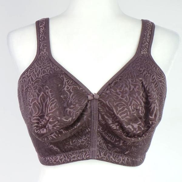 Breezies Wild Rose Seamless Wirefree Support Bra Mochaccino