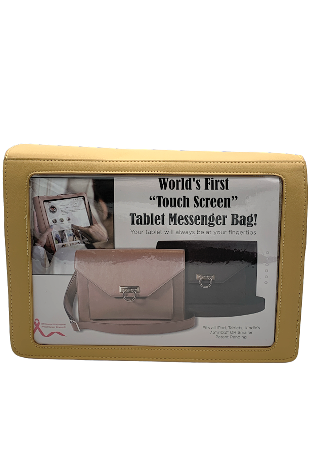 Save The Girls Tablet Messenger Bag RFID Dijon
