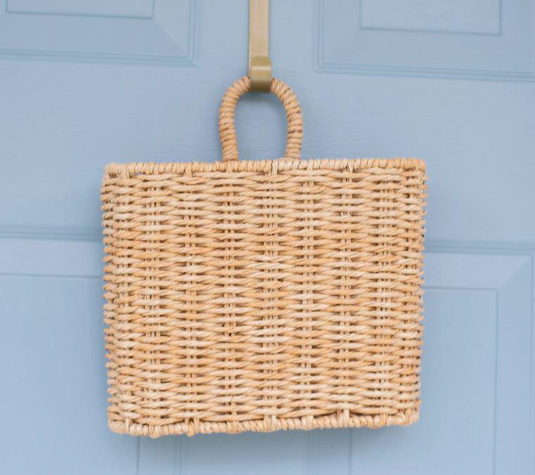 Lauren McBride Indoor/Outdoor 10 Woven Door Basket Natural