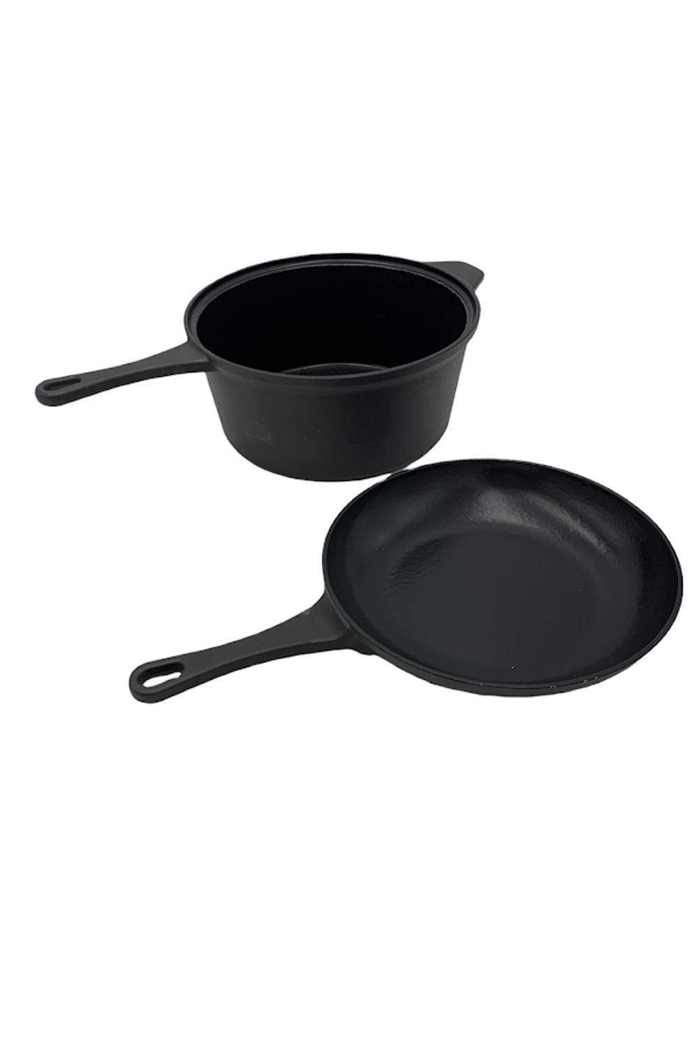 Geoffrey Zakarian 9 Cast-Iron Nonstick 2-in-1 Sauce & Fry Pan