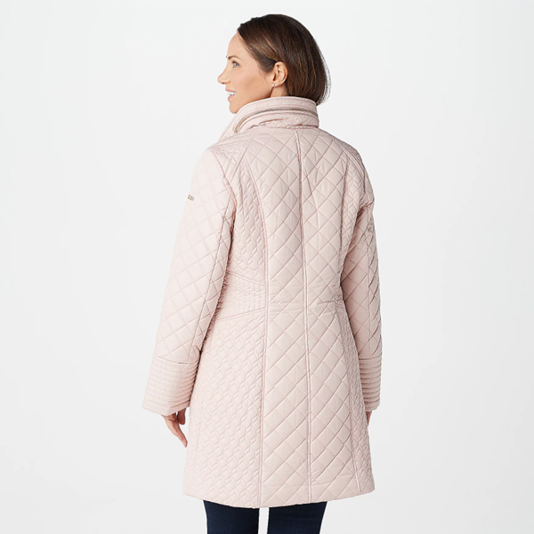 Centigrade Quilted Elbow-Sleeve Puffer Jacket