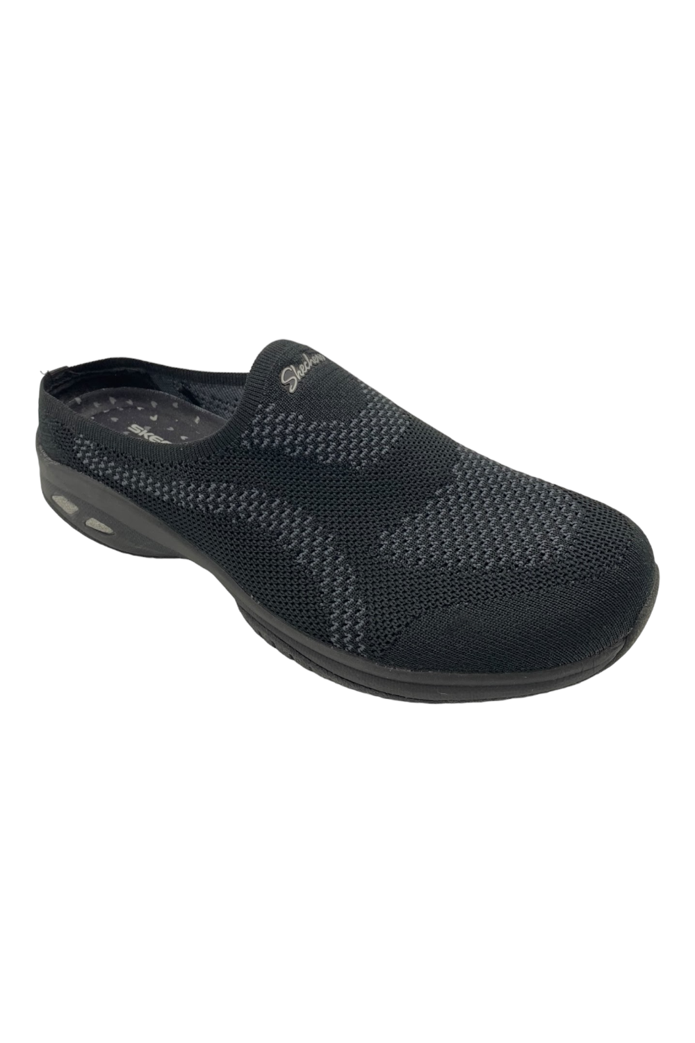 Refrescante Medio luto Skechers Commute Time Washable Knit Mules In Knit to Win Black | Jender