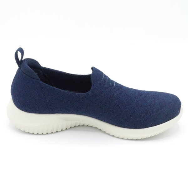 Skechers Ultra Flex Jacquard Slip On Shoes Weekend Trip Navy | eBay