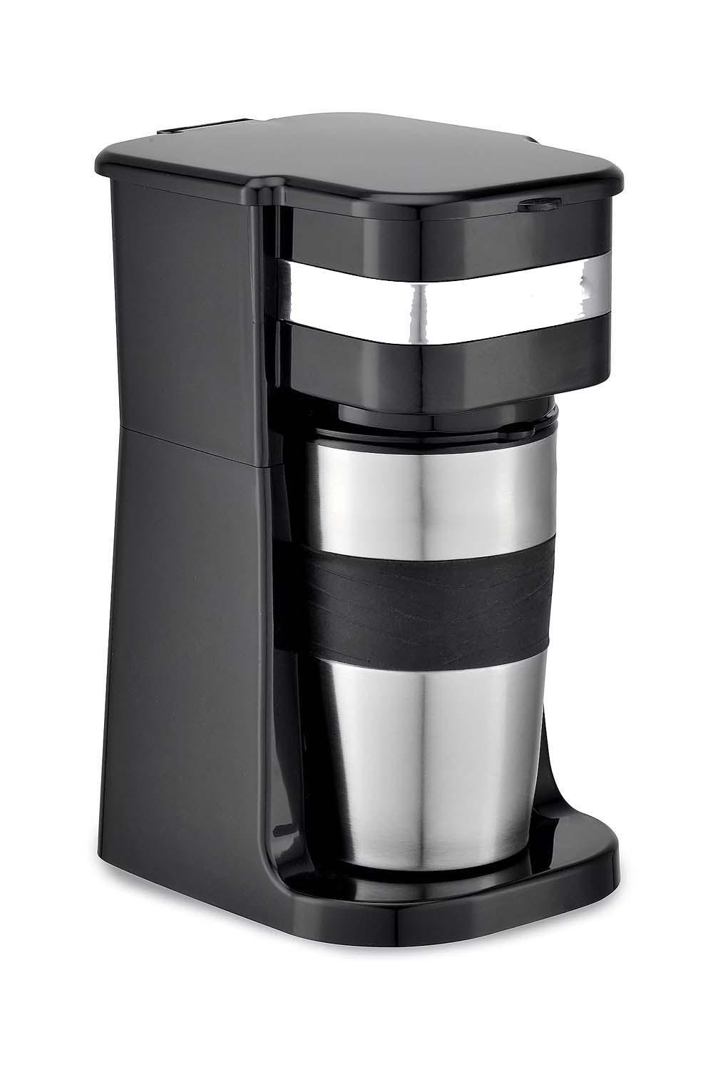 Cook's Essentials Single-Serve Coffee Maker w/ Tumbler 