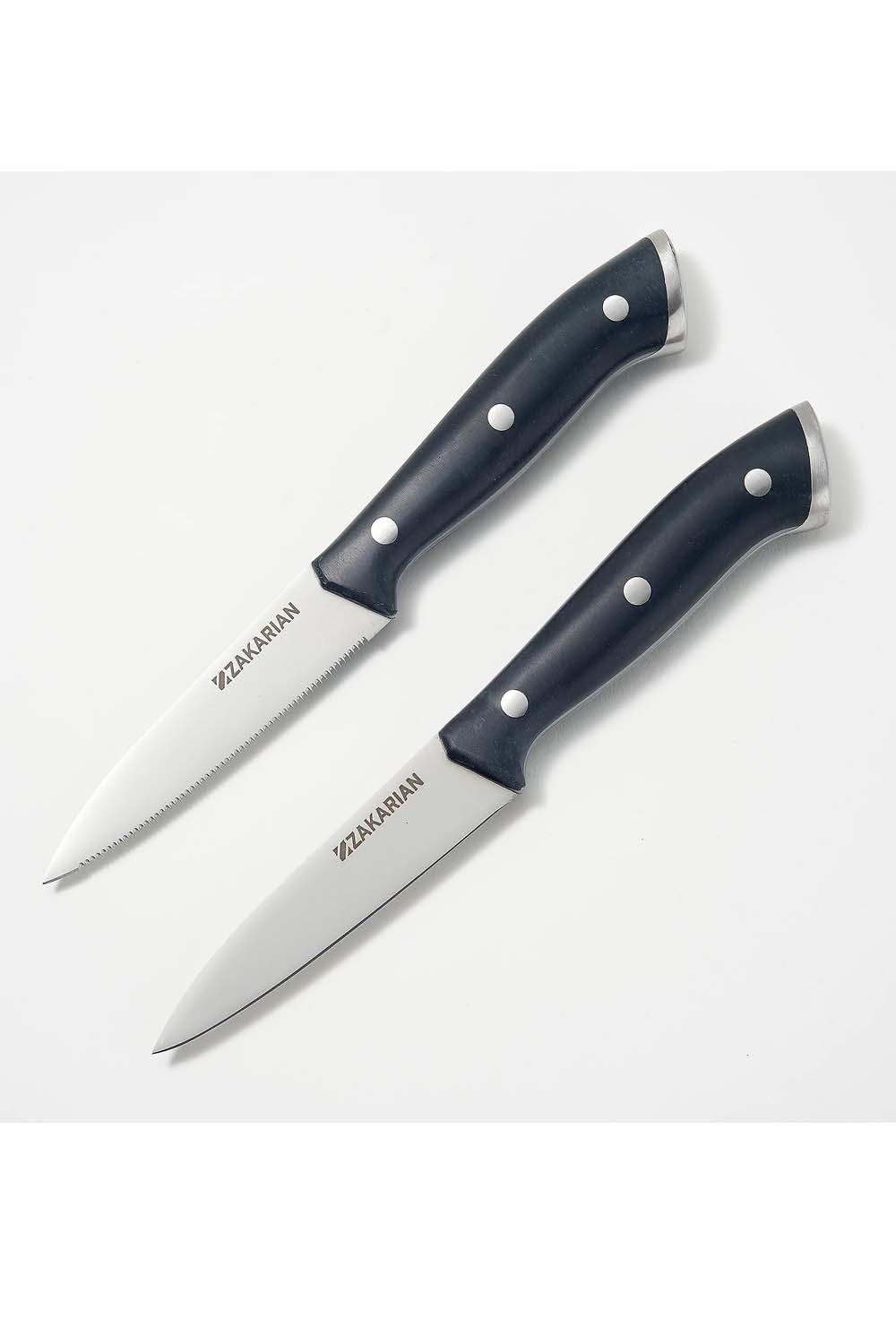 Zakarian by Dash 6 Piece Steak Knife Set - Black