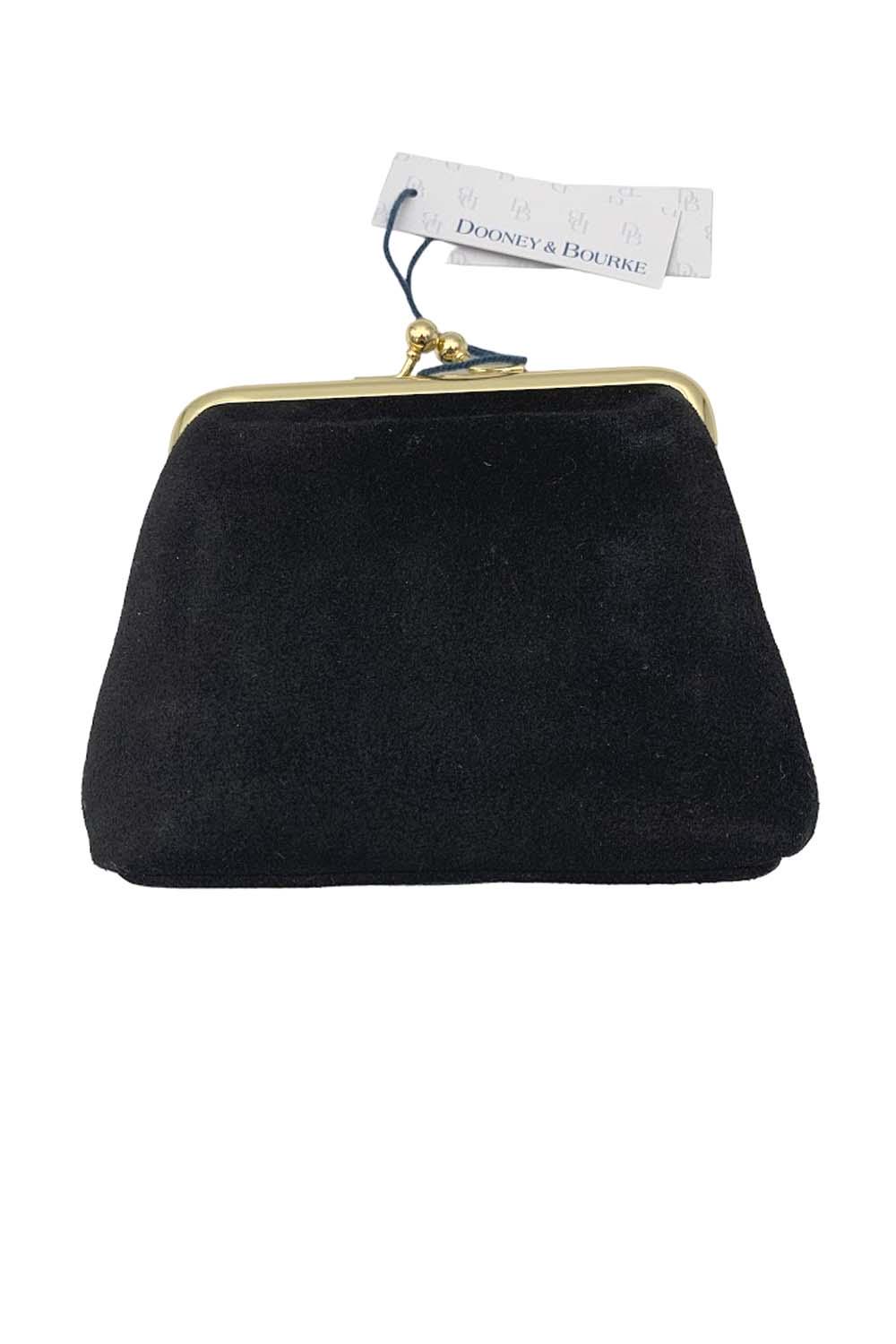 As Is Dooney & Bourke Suede Kisslock Coin Purse 