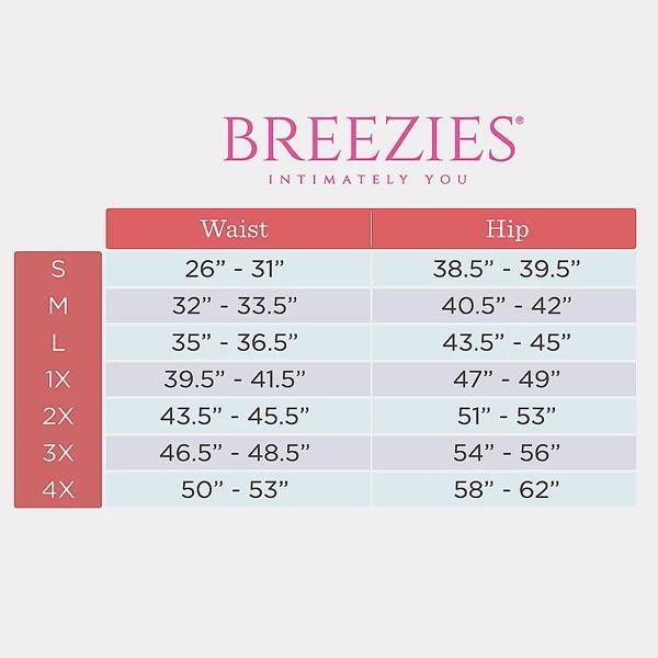 Breezies -Set of 6 100% Cotton High-Cut Brief Panties w/UltimAir -Size 5 -  Basic