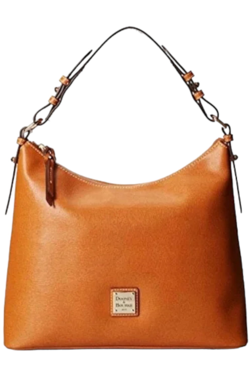 Dooney & Bourke Florentine Leather Twist Sac Shoulder Bag Natural -B