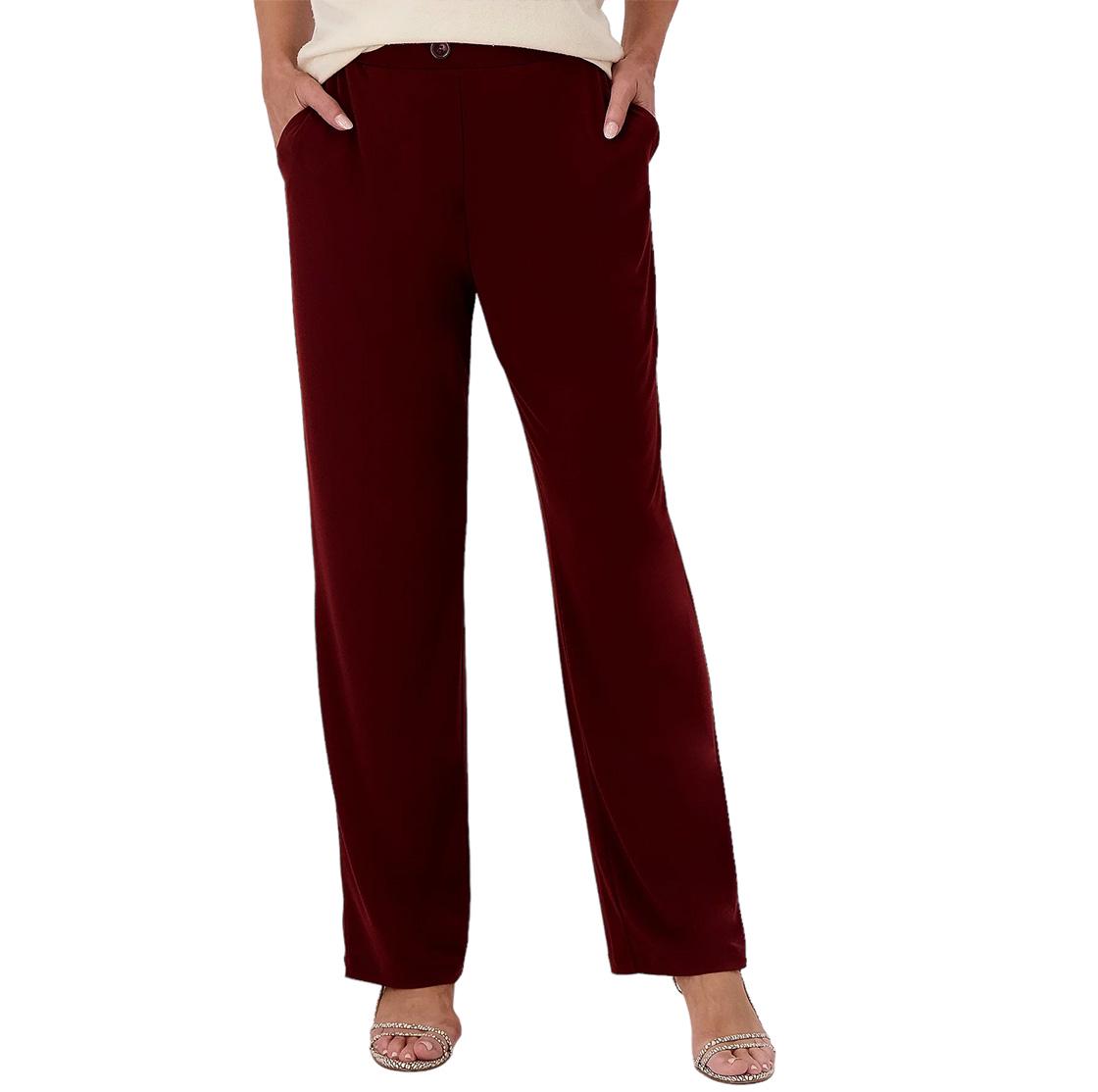 Susan Graver Weekend Petite Premium Stretch Ankle Pants Antique