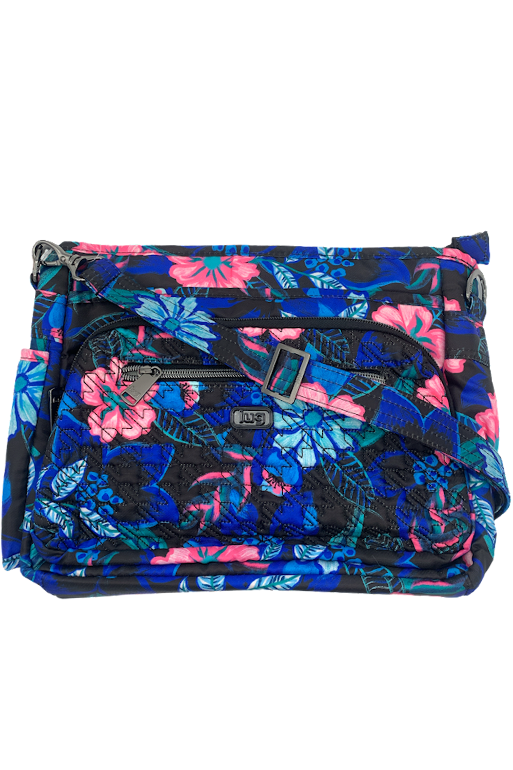 Lug Medium Crossbody with RFID Shimmy SE Resort Black Jender