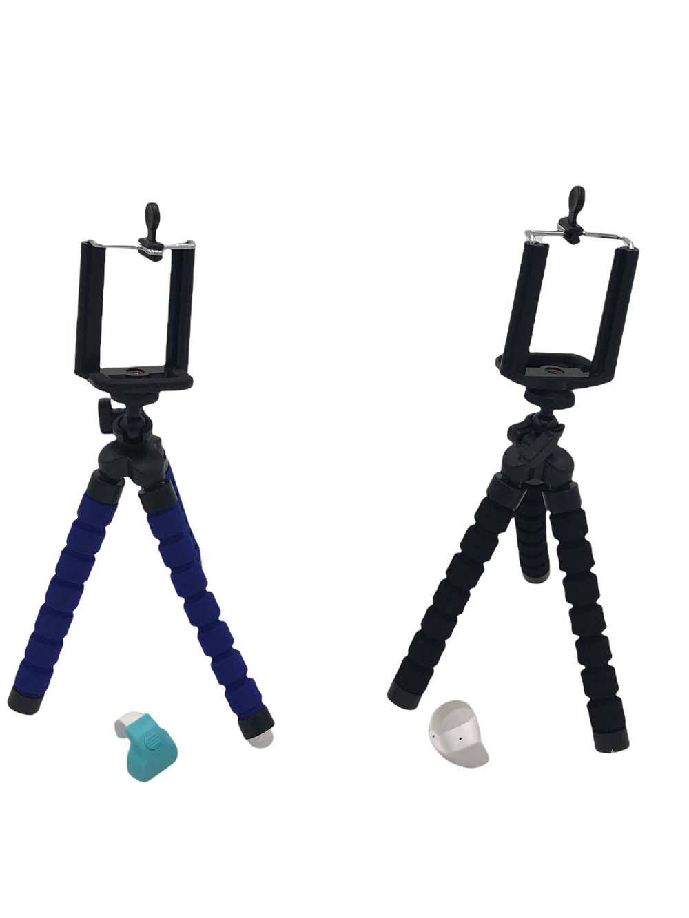Clik Ring Tripod w/ cell phone holder for Selfies & Bluetooth Remote