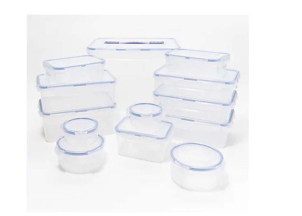 LocknLock 10-Pc Nestable Rectangle Set with 2 Handle Lids