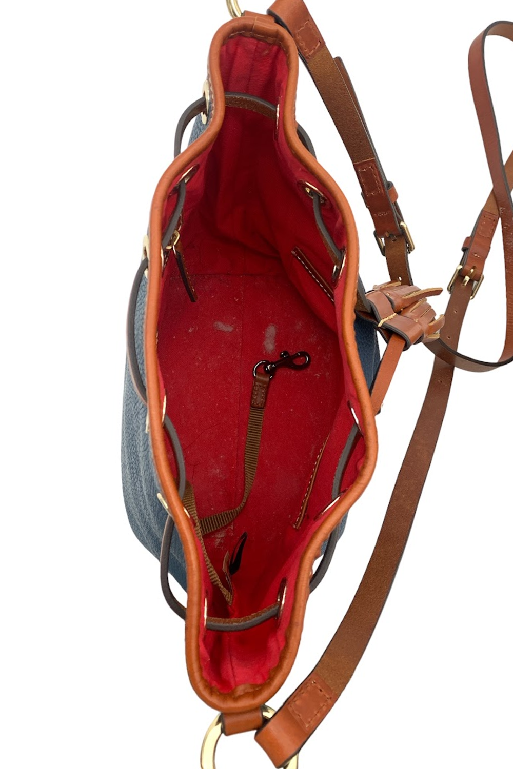 Dooney & Bourke Pebble Leather Small Drawstring Bag 