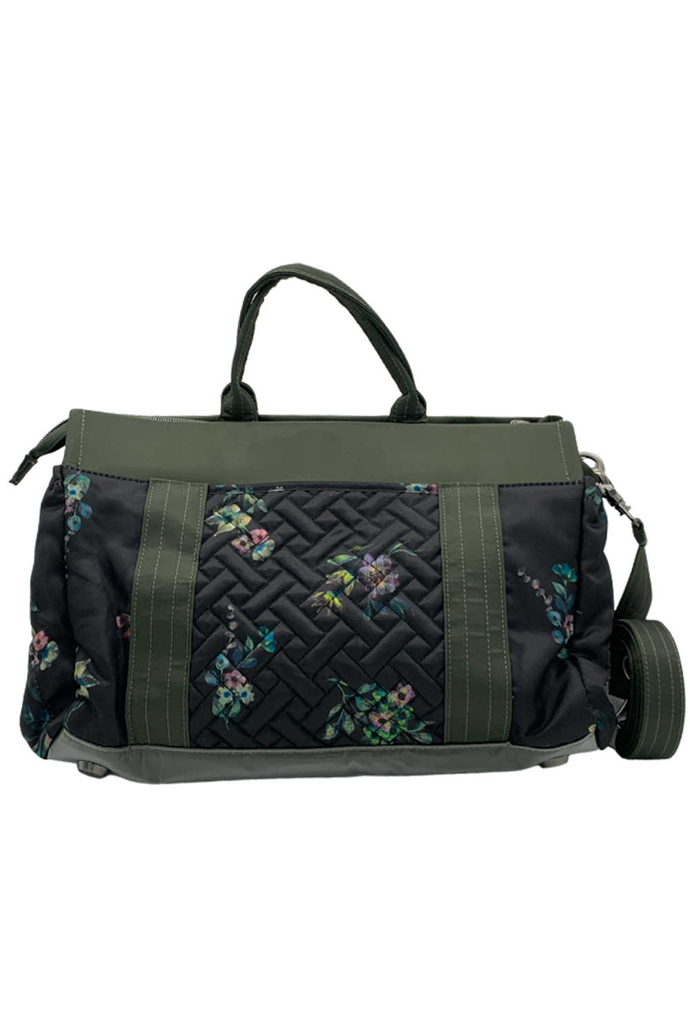 Lug East/West Convertible Shoulder Bag Romper 2 Olive/Bouquet Black