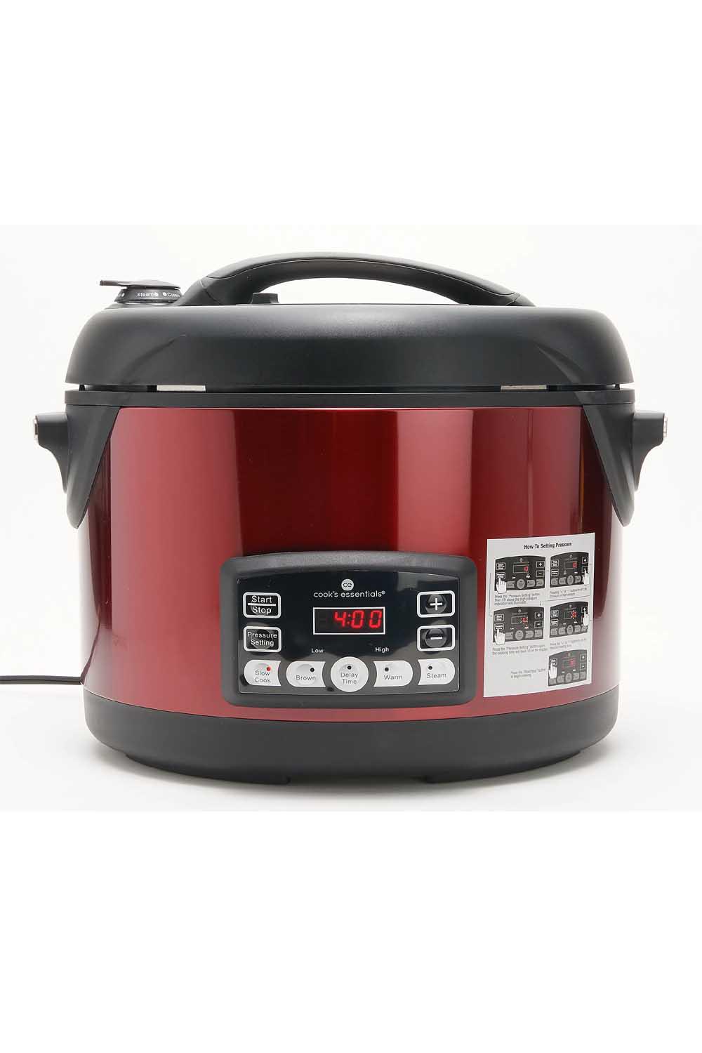 As Is Cook's Essentials 8-qt Electric Oval Pressure Multi- Cooker