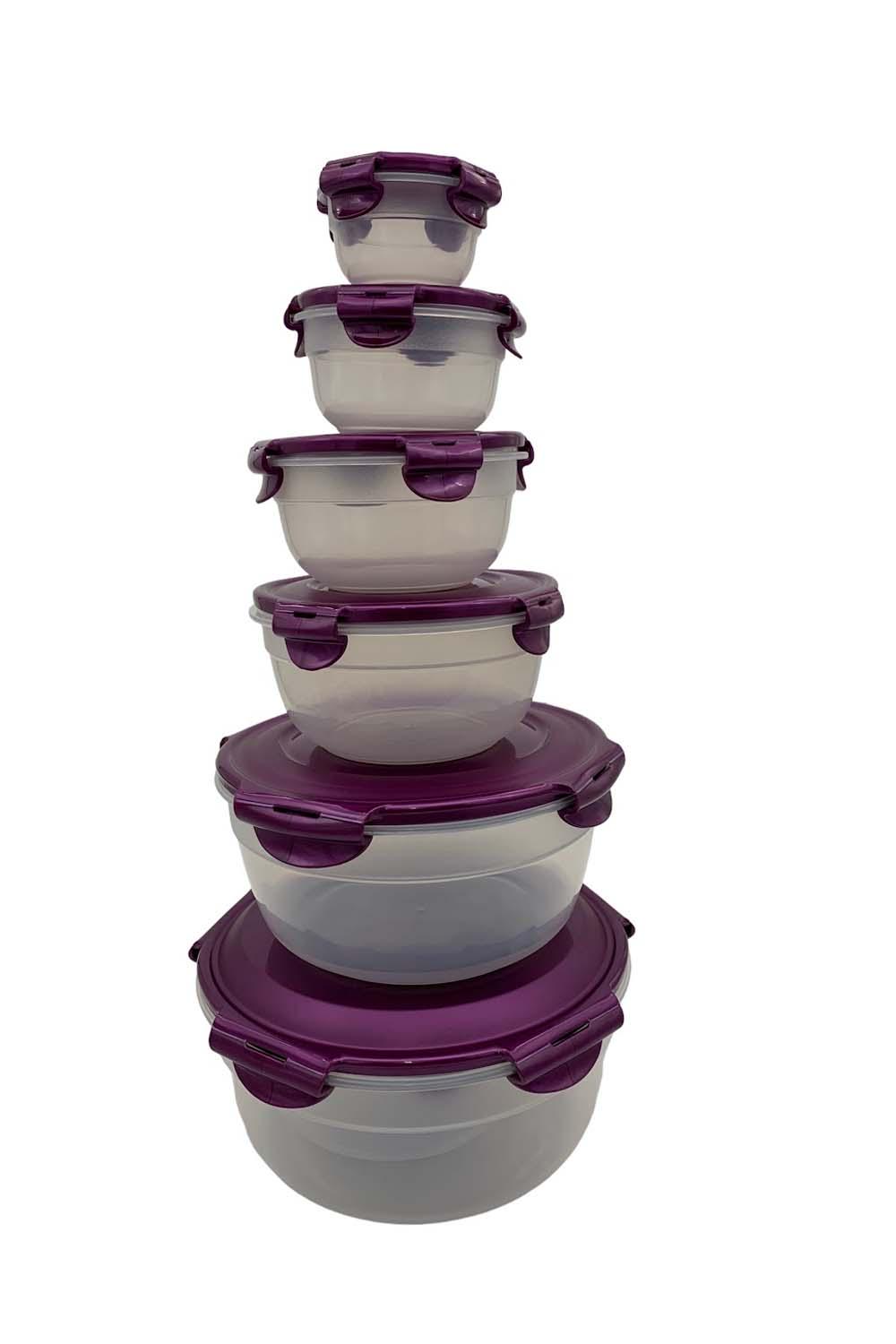 As Is LocknLock Set of (4) 5-Cup Bowls w/ Holiday Bags 