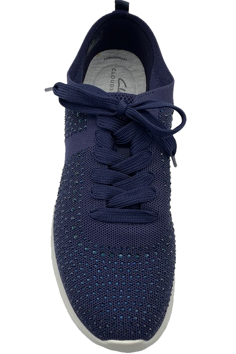 CLOUDSTEPPERS by Clarks Embellished Knit Sneakers Nova Spark Navy Jender