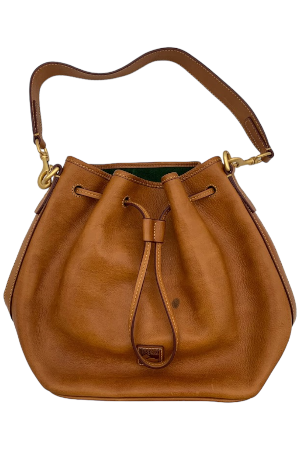 As Is Dooney & Bourke Florentine Leather Small Drawstring Bag 