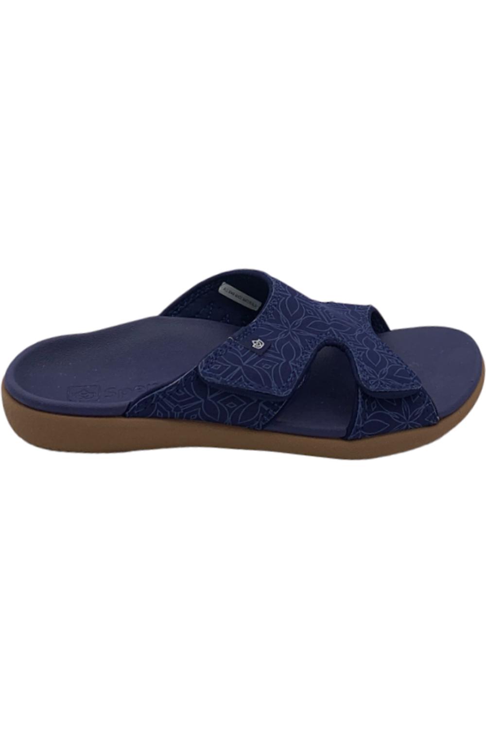 Spenco Orthotic Slide Sandals Kholo Boheme Navy | Jender