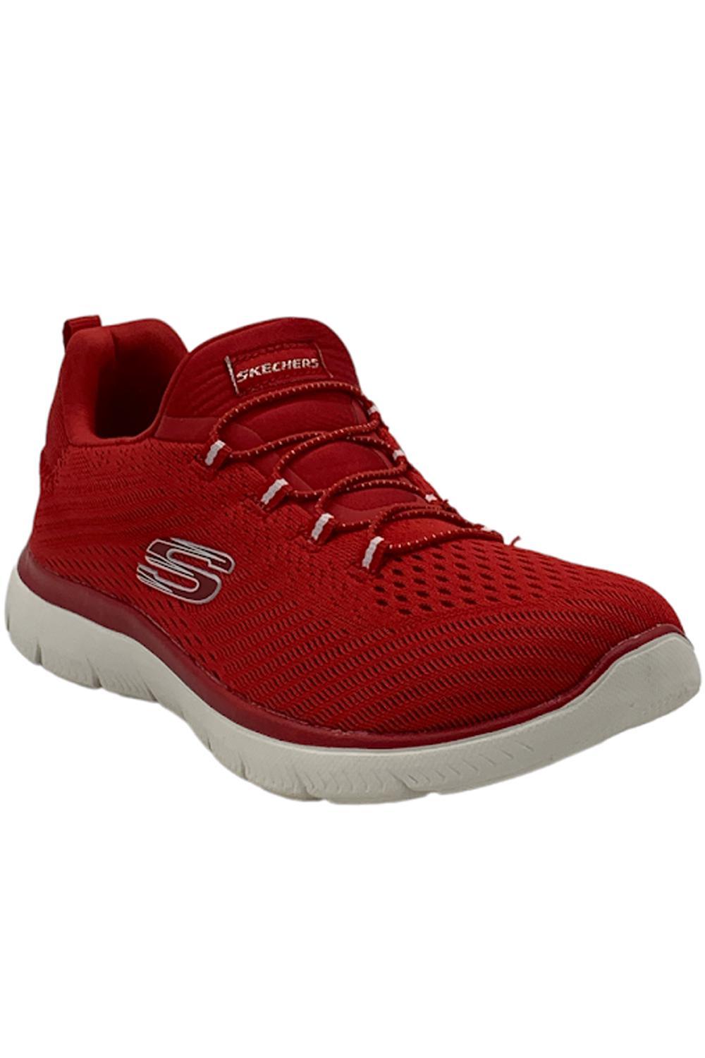 Skechers Bungee Slip On Sneaker Summits Fast Attraction Red | Jender