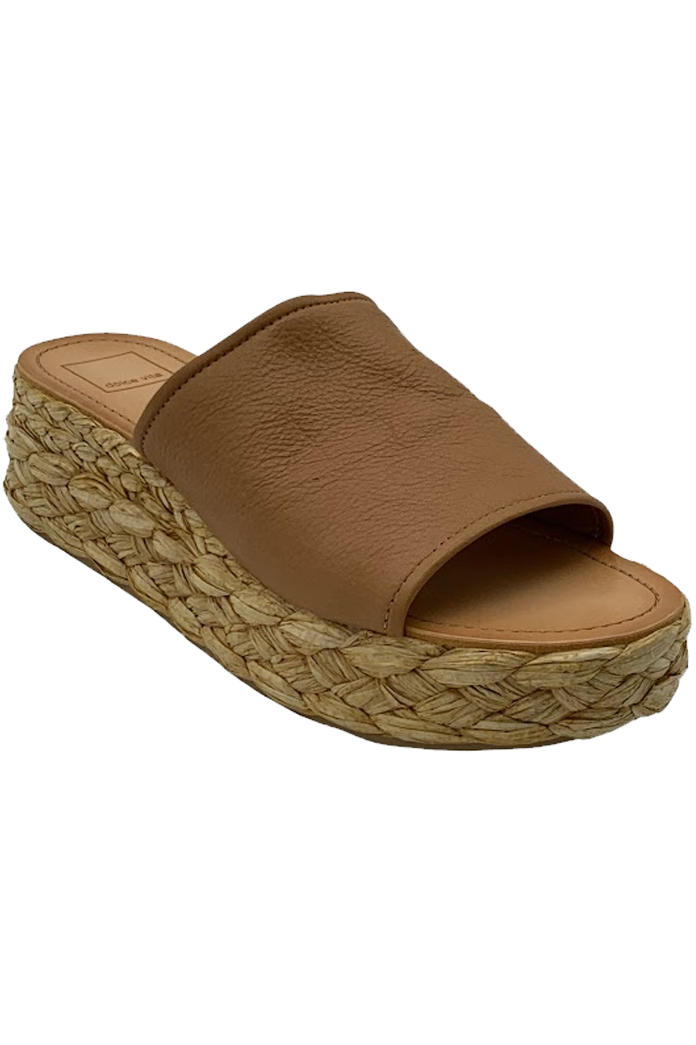 Dolce Vita Dasa Slide Sandal in Warm Natural Raffia