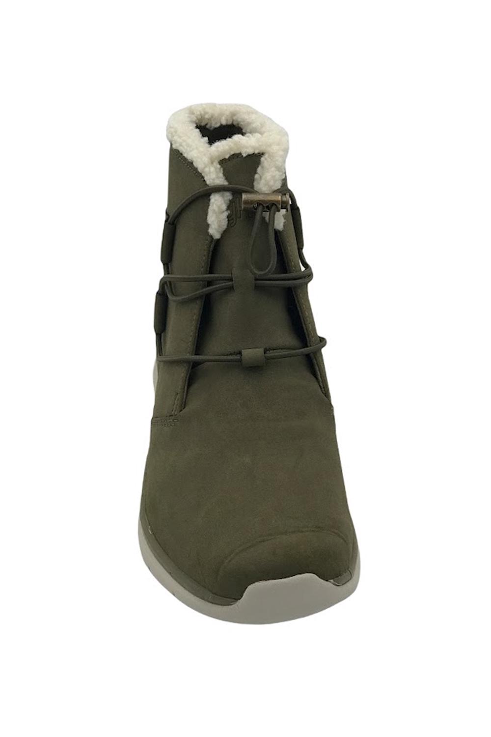 Ryka Suede Faux Shearling Bungee Boots Evie Vetiver | Jender