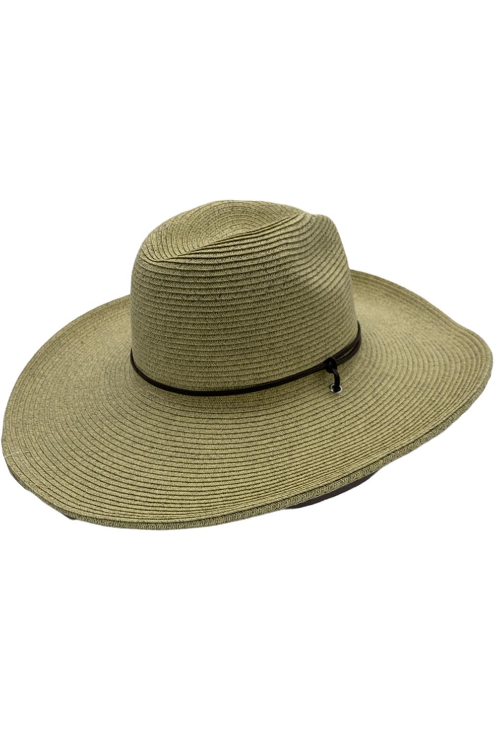 San Diego Hat Co. Fedora Sun Hat with Flat Brim and UPF 50 