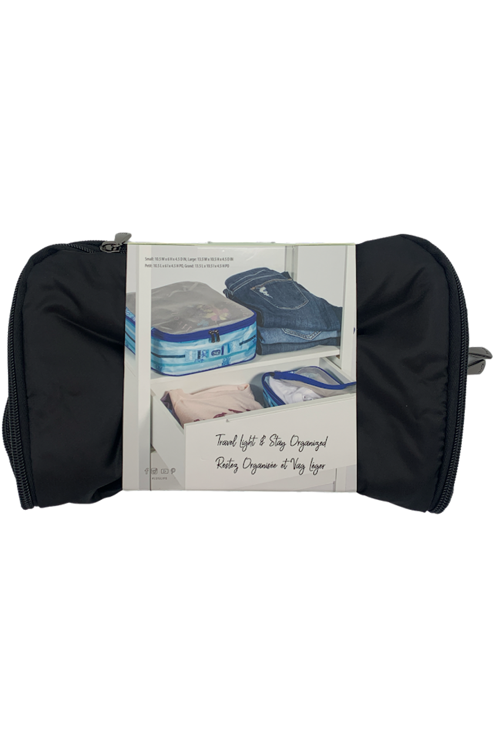 Lug Compression Packing Cubes Cargo Black Set of 2 Jender