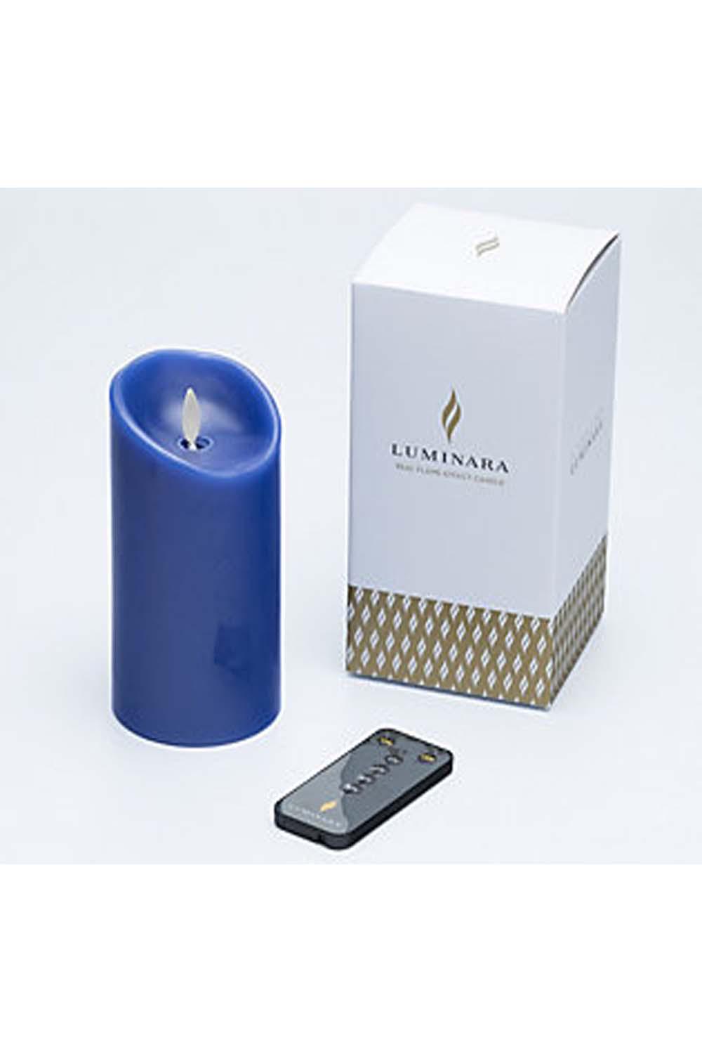LUMINARA 4& UNSCENTED Wax Flameless Candle & Remote Control 29.99