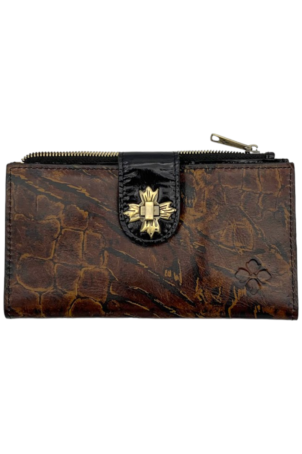 Patricia Nash Everly Quilted Nappa Leather Framed Wallet 